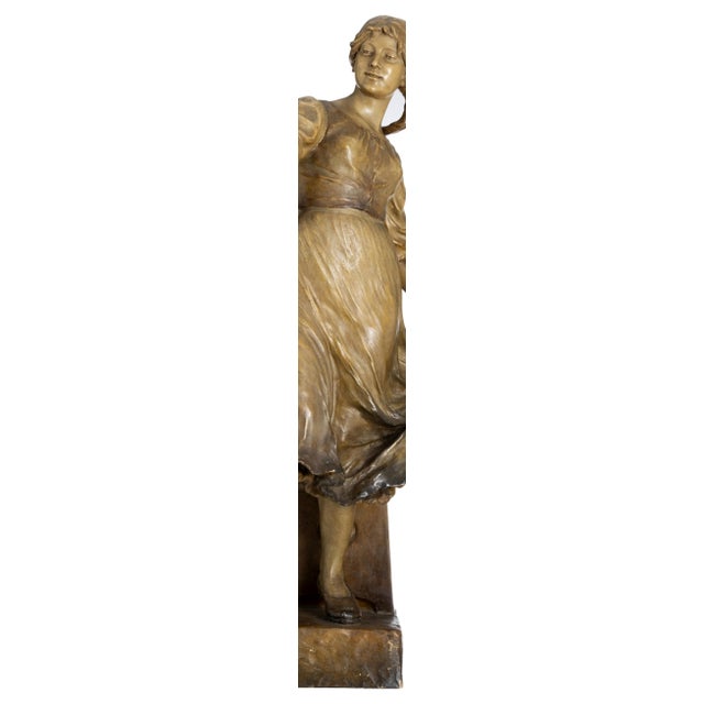Ceramic Friedrich Goldscheider, Female Figure, 19th Century For Sale - Image 7 of 8