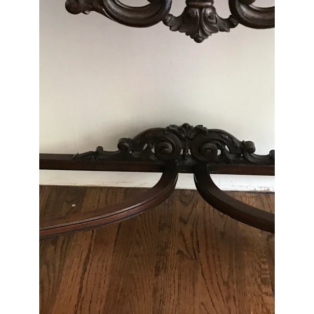Antique 1920s Berkey and Gay Style Marble Topped Sideboard Console For Sale - Image 9 of 13