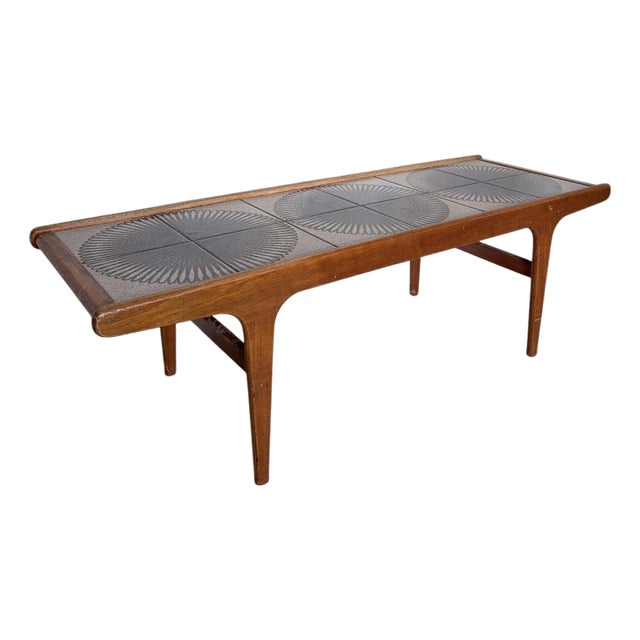 Mid-Century Space Age Teak & Tile Coffee Table from G Plan, 1960s For Sale