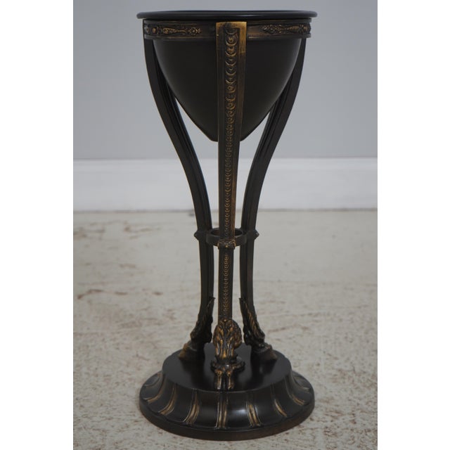 Age: Approx: 20 Years Old Details: Quality Construction Hoof Feet All Metal In Bronze Finish Regency Style Condition:...