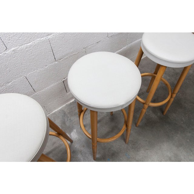 Dining Table and High Stools from Baumann, 1990, Set of 5 For Sale - Image 3 of 18