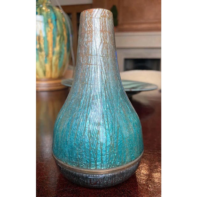 Del Campo 1960s Italian Enamel Vase For Sale In New York - Image 6 of 11