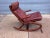 Mid 20th Century Norway Teak and Leather Rocking Chair For Sale - Image 11 of 18