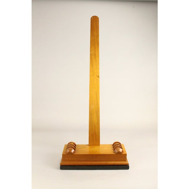 A very finely crafted display stand easel, for framed artworks, pictures, trays or platters Made of quality walnut wood...