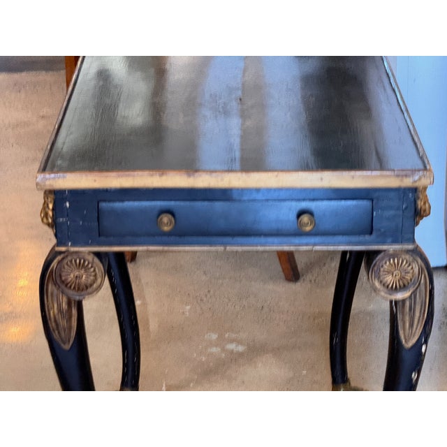 Napoleon III Ebonized and Gilt Side Table For Sale - Image 12 of 12