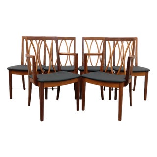 Set of 6 Vintage Mid Century Modern Dining Chairs by G Plan For Sale