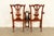 Baker Furniture Style Chippendale Carved Mahogany Dining Chairs, Set of Ten For Sale - Image 15 of 16