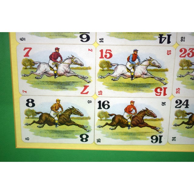 Traditional "Derby Day" 48 Framed Playing Cards/ Jockey/ Horse Racing Playing Cards For Sale - Image 3 of 6