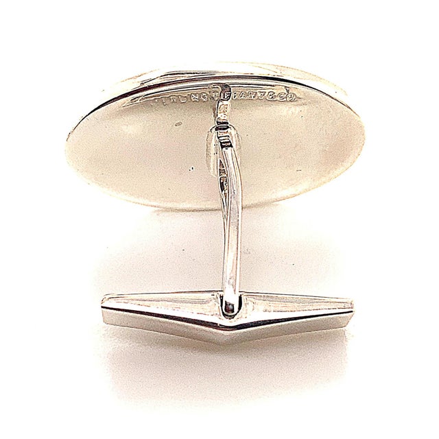 Metal 1990s Tiffany & Co Estate Sterling Silver Cufflinks, 2 Pieces For Sale - Image 7 of 12