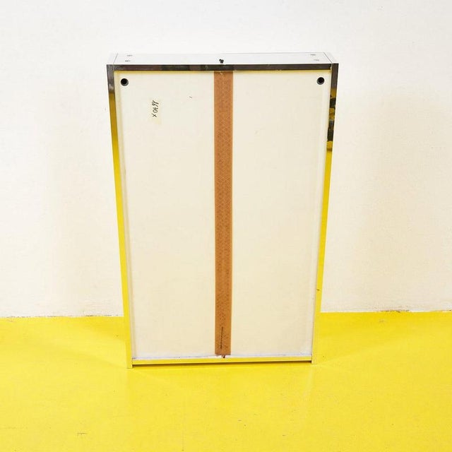 Minimalist Bathroom Mirror with Interior For Sale - Image 5 of 6