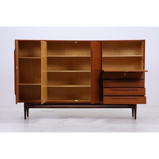 Vintage Teak Highboard by Heinrich Riestenpatt, 1960s For Sale - Image 3 of 18