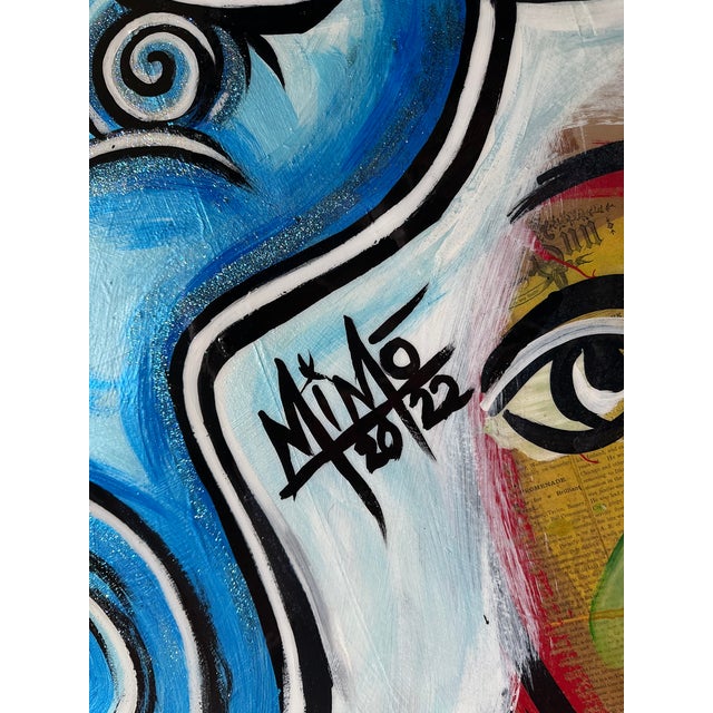 Rare, Large-Scale Monumental Peter Keil Painting, Collaboration With Mike Mozart (MiMo) For Sale - Image 12 of 12
