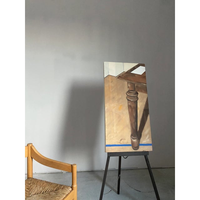 Surrealist Painting of Furniture With Yves Klein Blue For Sale - Image 6 of 13