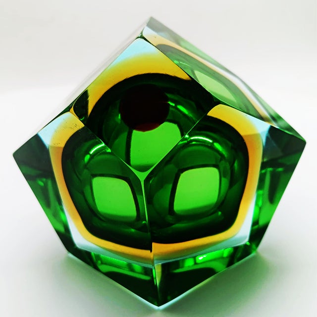 Vintage Italian Multifaceted Ashtray in Murano Glass by Flavio Poli for Seguso, 1960s For Sale - Image 7 of 8