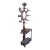 Late 1800s Victorian Hall Tree With Original Iron Drip-Catcher Plate For Sale