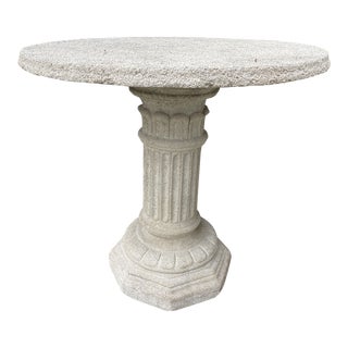 Vintage Mid Century Concrete Garden Table For Sale