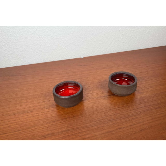 Ceramic Small Mid-Century Modern Danish Studio Pottery Bowls, 1960s, Set of 2 For Sale - Image 7 of 15