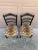 Wood A Pair of Ebonized Opera Chairs in Tiger Upholstery For Sale - Image 7 of 14