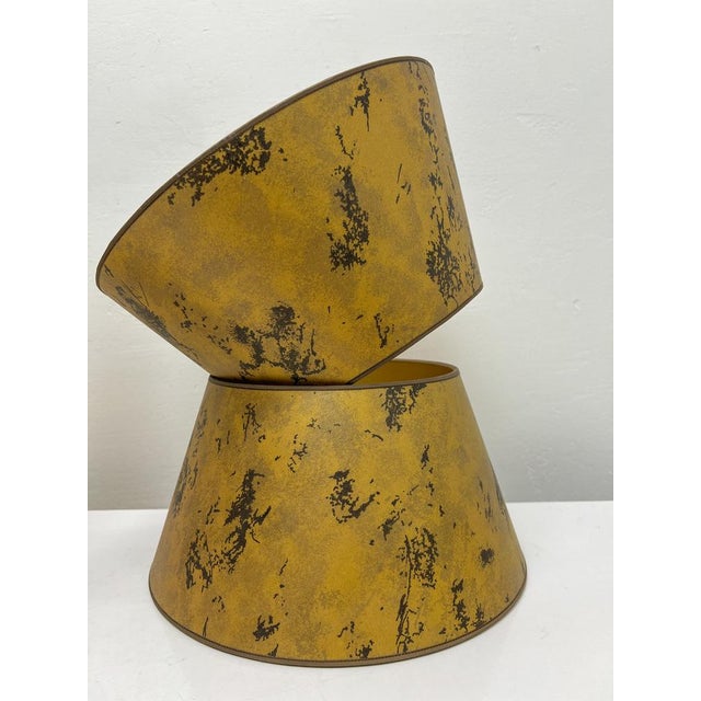 Gold Vintage Brass Spheric Table Lamps, France, 1960s, Set of 2 For Sale - Image 8 of 14