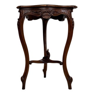 Victorian Style Mahogany Triangular Side Table, 1900s For Sale