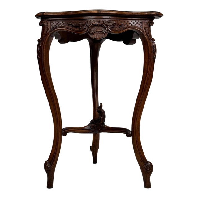Victorian Style Mahogany Triangular Side Table, 1900s For Sale