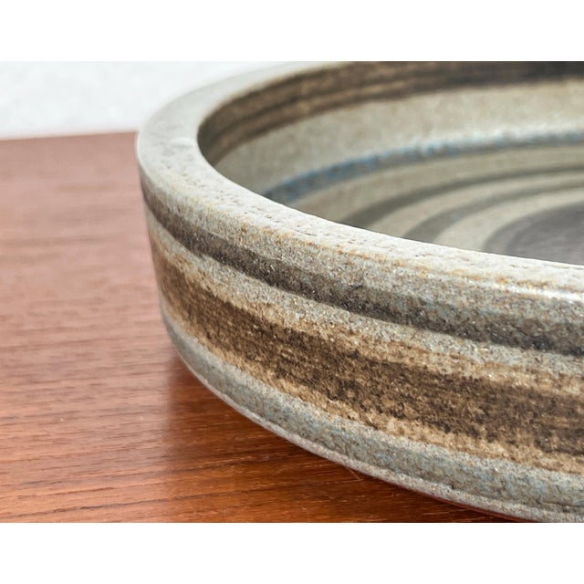 Mid-Century Modern Mid-Century Modern Danish Studio Pottery Bowl from Mit Stoneware, Denmark, 1960s For Sale - Image 3 of 13