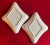 Antique Early 19th Century English Wedgwood Creamware Diamond Shape Serving Dishes or Bowls - a Pair For Sale - Image 9 of 10