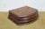Brown Antique Victorian Mahogany Curved Dresser Glove Box Felt Lined Jewelry Storage For Sale - Image 8 of 11