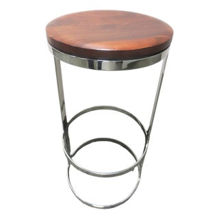 Bernhardt Design Aro Bar Height Stool in Walnut For Sale