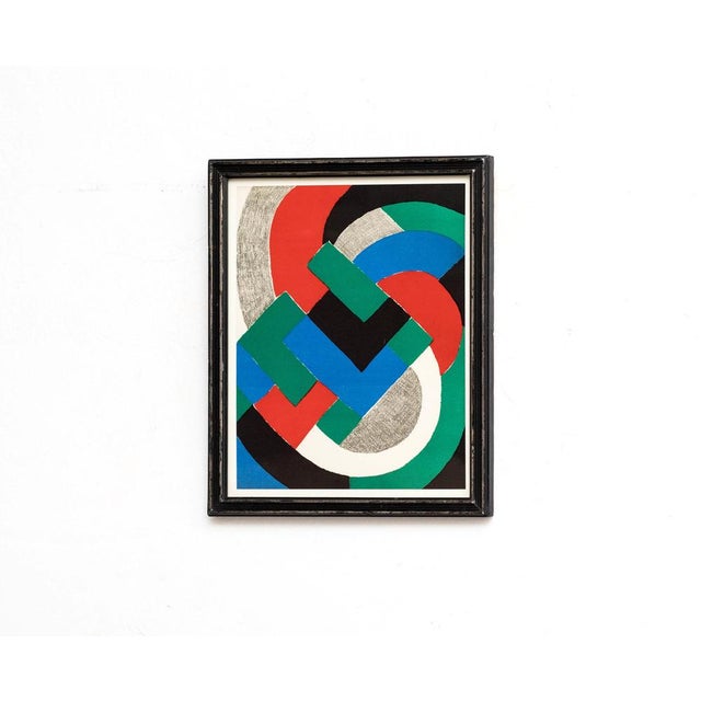 Sonia Delaunay, Composition, Lithograph, 1970s For Sale - Image 6 of 9