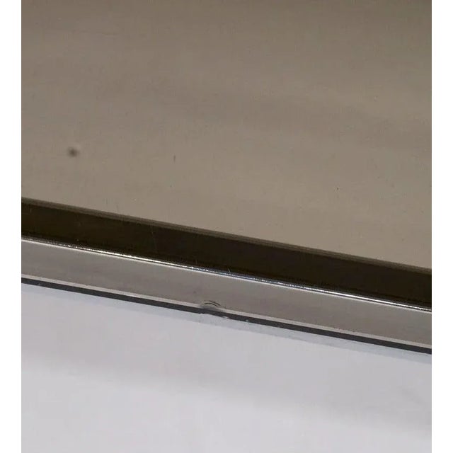 Mid-Century Three-Tier Console Table of Chrome and Smoked Glass From France For Sale - Image 12 of 13