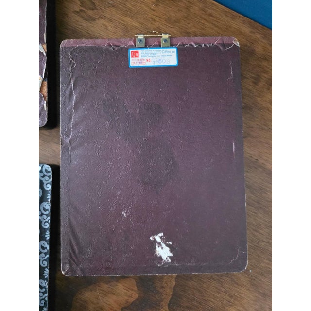 1950s Chinese Style Hardstone Floral Panels With Jade-Tone Carving, Set of 4 For Sale - Image 11 of 18