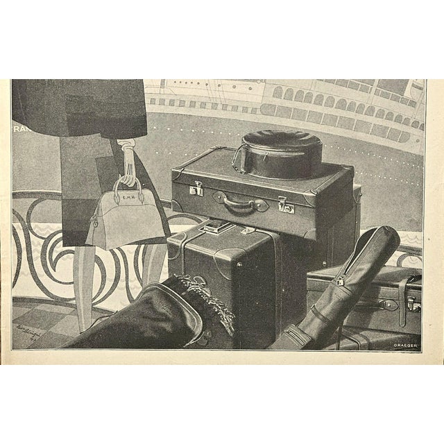 Hermès 1927 RARE-Original French Art Deco Hermes Advertisement Print-Luxury Travel by Leon Benigni For Sale - Image 4 of 4