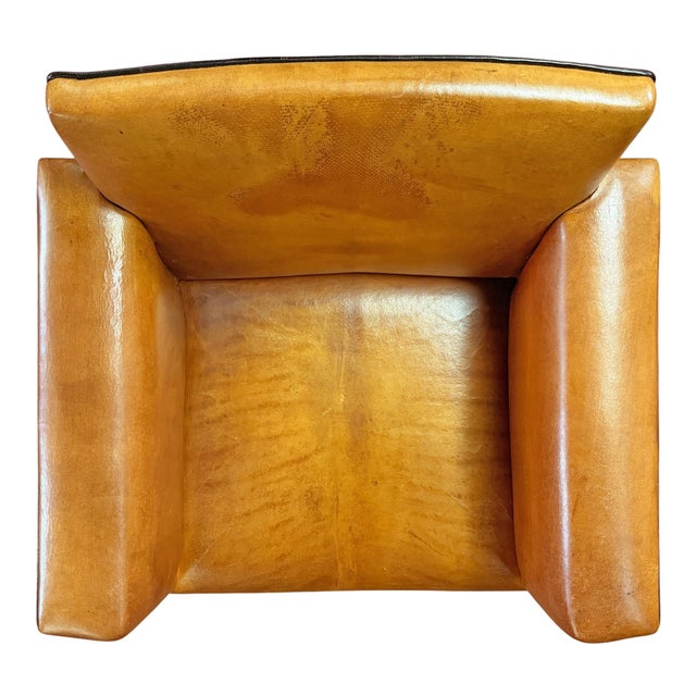 Set of Four Leather Dining Chairs by Bart Van Bekhoven For Sale - Image 10 of 18