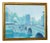 Edgar Bloomster b.1895 Illinois, Ca Artist, Oil/Canvas 30 X 36 Paris Scene Unframed For Sale
