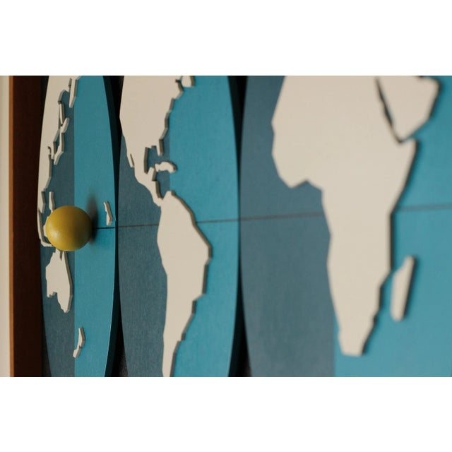 "JETSETTER" Painted Wood Wall Art JETSETTER is a mid-century modern inspired celebration of travels, jet lag and high...