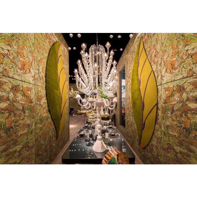 Large Borosilicate Glass & Steel 72-light Octopus Chandelier from VGnewtrend For Sale - Image 4 of 6