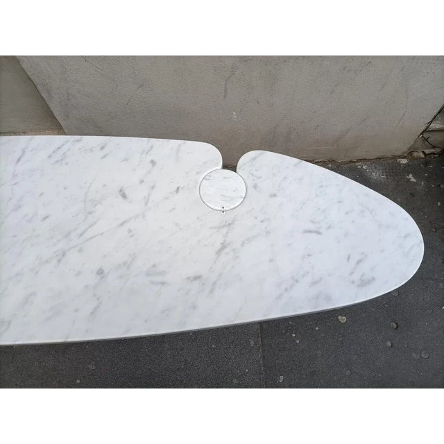 1980s White Marble Eros Console by Angelo Mangiarotti for Skipper, 1990s For Sale - Image 5 of 10