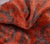 2020s Contemporary Handmade Orangy Red Velvet Throw Pillow + Down Insert For Sale - Image 5 of 7