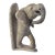 Early 20th Century Shona Stone Elephant Sculpture Bookend For Sale