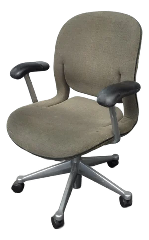 2of4 Vintage Herman Miller Task Desk Arm Chair Aluminum Base Adjustible Height