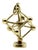 Vintage 14k Gold Atomium Molecule Charm For Sale