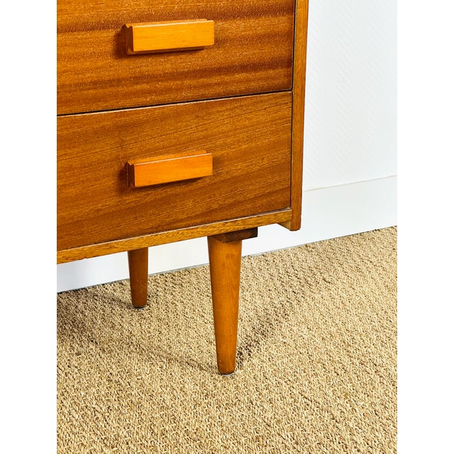Wood Scandinavian Teak Chest of Drawers, 1960 For Sale - Image 7 of 12