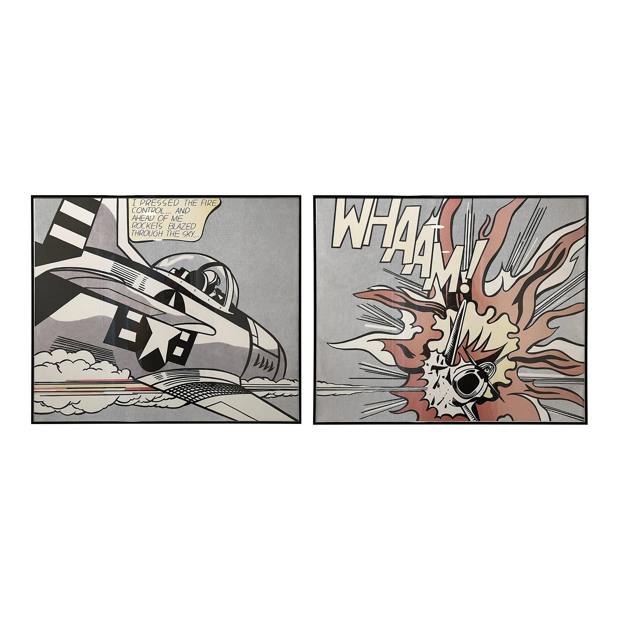 ロンドン　テートギャラリー　ロイリキテンシュタイン　WHAAM! Tate Gallery London Roy Lichtenstein - Whaam! 1963 - Diptych