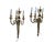 1920s Pair of Antique Louis XVI Style Gilt Bronze 3-Light Sconces France 1920s-1930s For Sale - Image 5 of 7