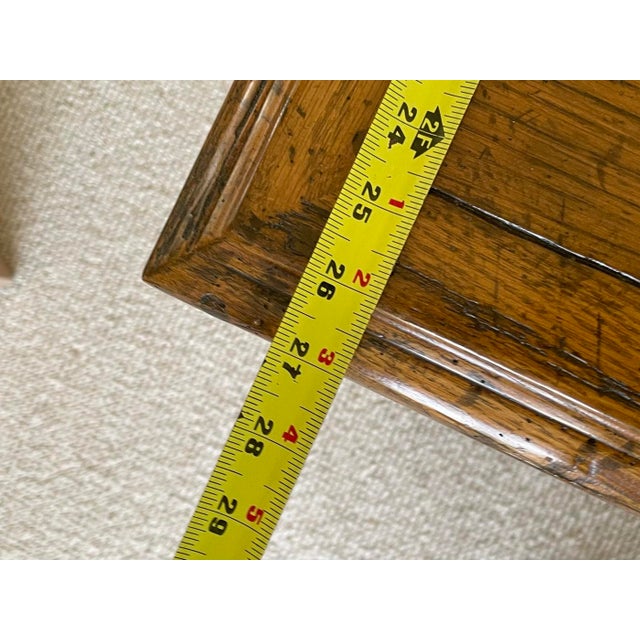 Wood Custom Guy Chaddock One Drawer Writing Desk With Mitered Plank Top For Sale - Image 7 of 8