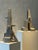Two Brutalist inspired Sculptures of Abstract Pyramid Form in composite concrete, Artisan work - France circa 1970. These...