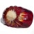 Mid 20th Century Vintage Murano Red Orange Amberina Controlled Bubbles Italian Art Glass Basket Shape Bowl For Sale - Image 5 of 6