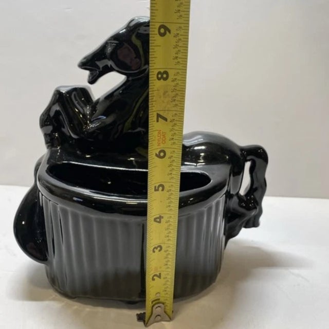 Vintage Ceramic Horse Planter Mid Century Modern For Sale In Cincinnati - Image 6 of 12