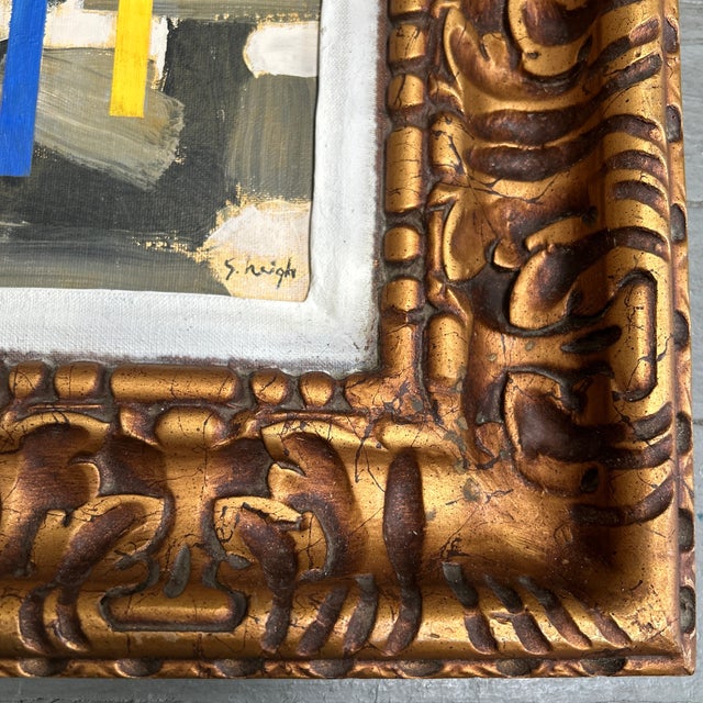Abstract Contemporary Original Abstract Painting by Stephen Heigh “Evaluation” For Sale - Image 3 of 4